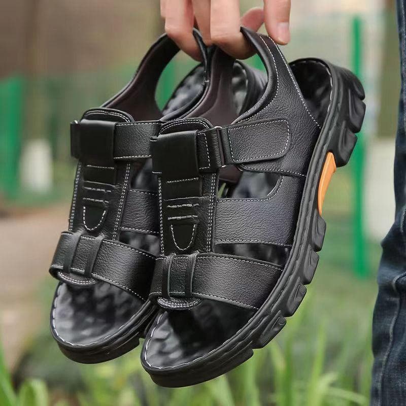 Men's Casual and Comfortable Summer Sports Hiking Sandals, Suitable for Daily and Outdoor Wear 43 black