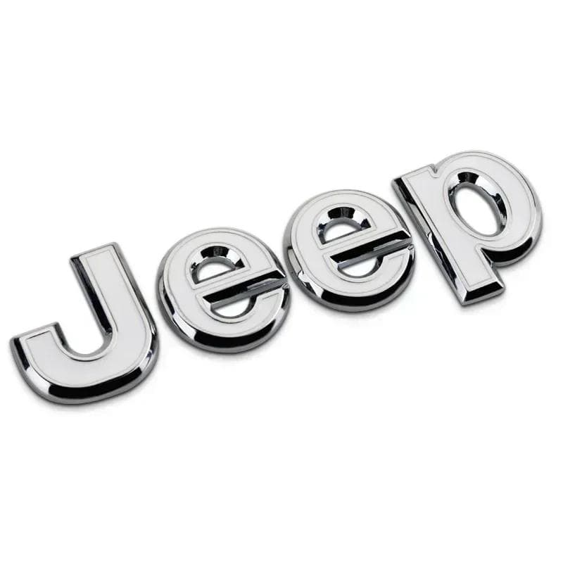 For Jeep Car Front Hood Emblem for JEEP Grand Cherokee Wrangler Renegade Patriot Liberty Compass Rear Trunk Side Badge Sticke