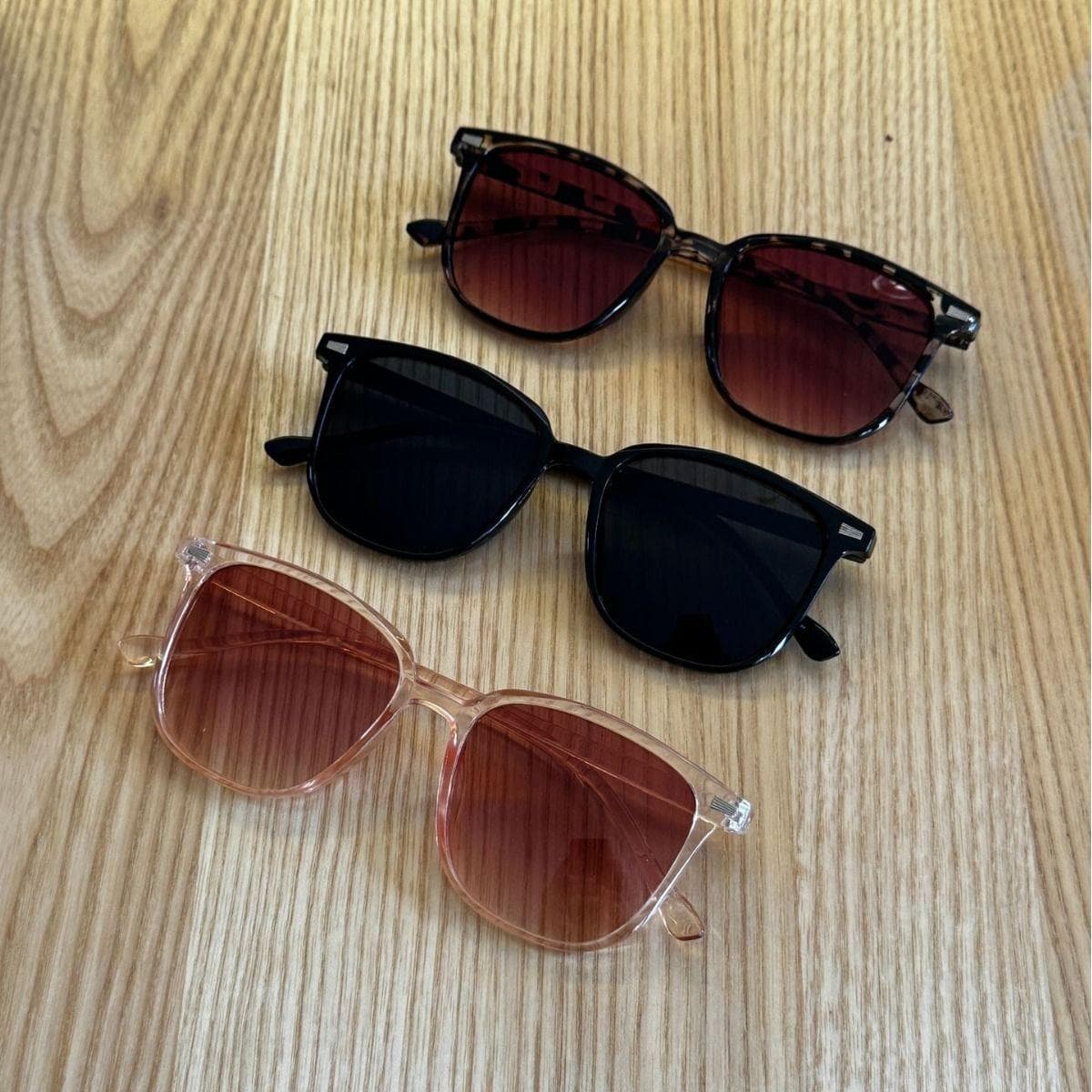 1/3pcs Vintage Square Sunglasses Women Men Retro Designer Brand Fashion Black Sun Glasses Classic Eyewear Oculos De Sol 1PC