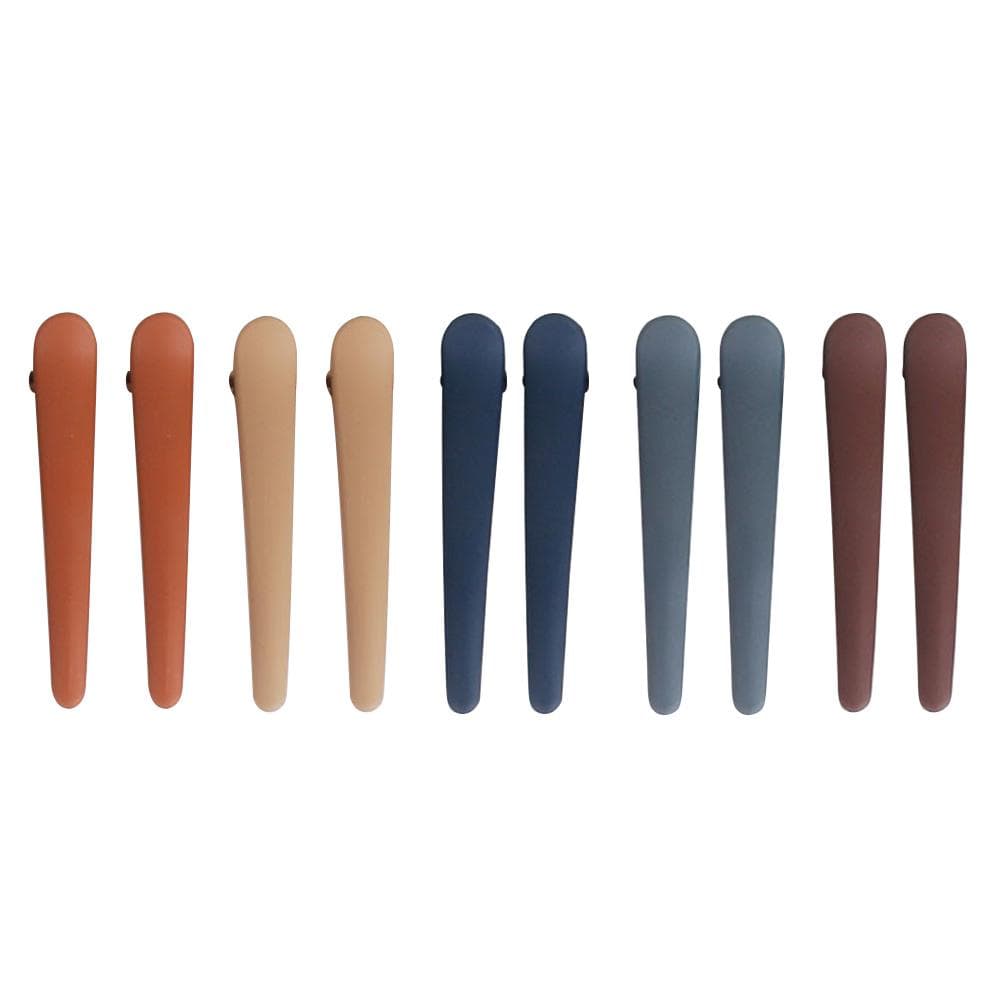10PCS Hair Clips for Styling Colorful Plastic Duckbill Hair Barrettes Hair Sectioning Clips type 5