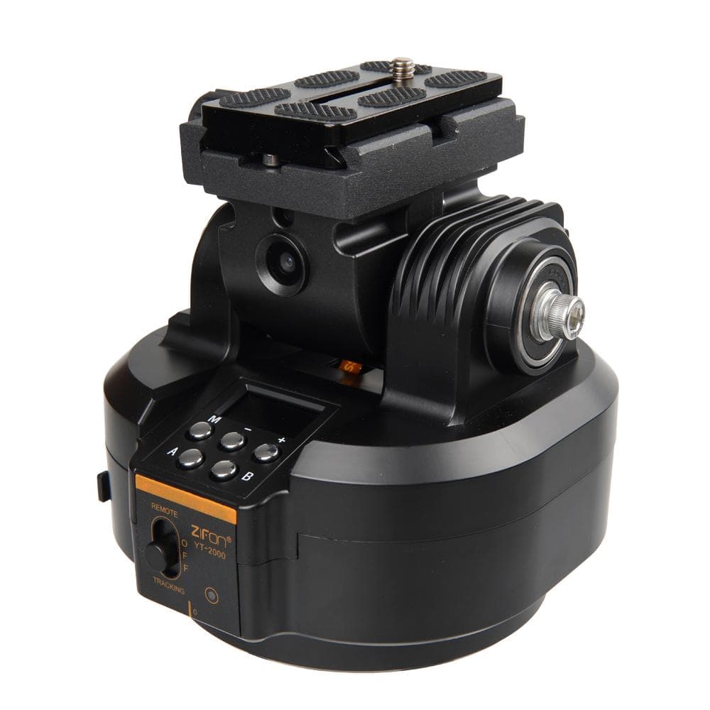 ZIFON YT2000 Motorized Pan Tilt Head Electric PTZ Ball Head Object Tracking Holder Panoramic Tripod black