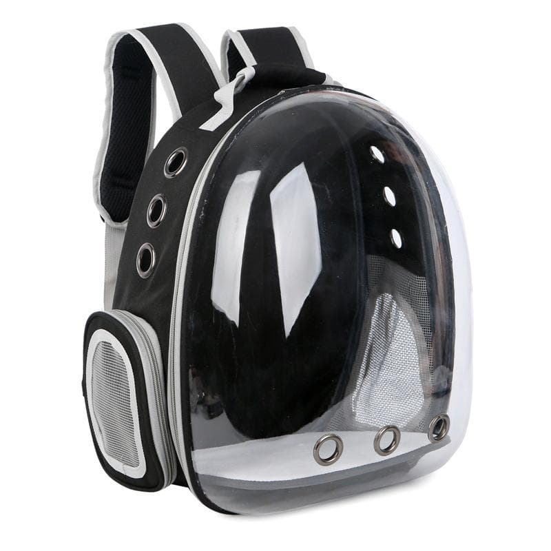 Cat Carrier Bags Breathable Pet Carriers Small Dog Cat Backpack Travel Space Capsule Cage Pet Transport Bag Carrying for Cats black