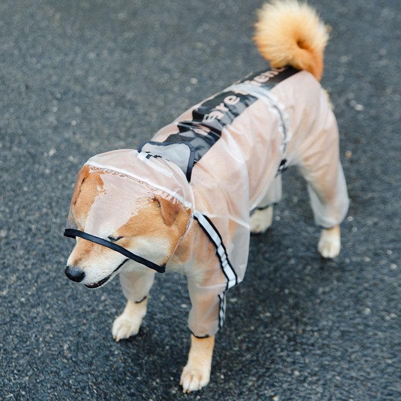 Puppy Dog Raincoat Four-legged Waterproof All-inclusive Large Dog Raincoat Pet Medium and Large Dog Small Dog Rainy Day Clothes Poncho 6XL