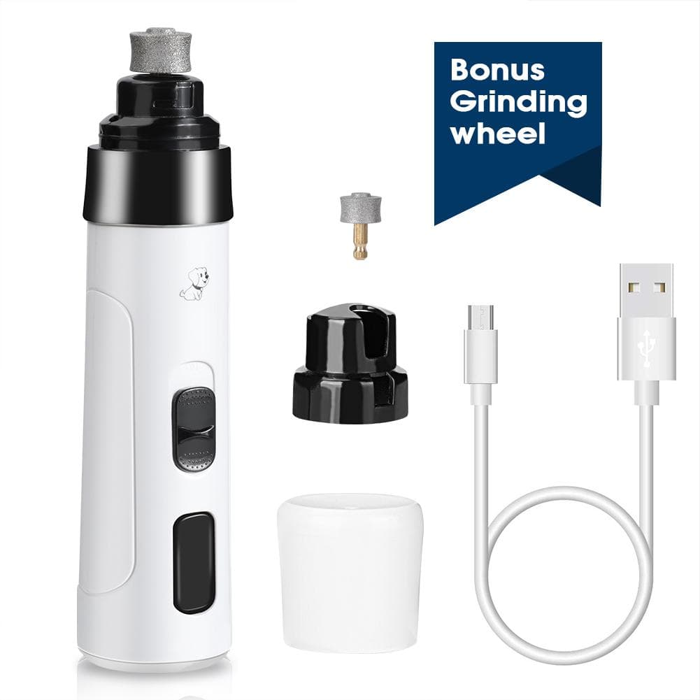 Pet Nail Grinder, Quiet Electric Nail Clipper with USB Rechargeable for Small Medium Dogs Cats