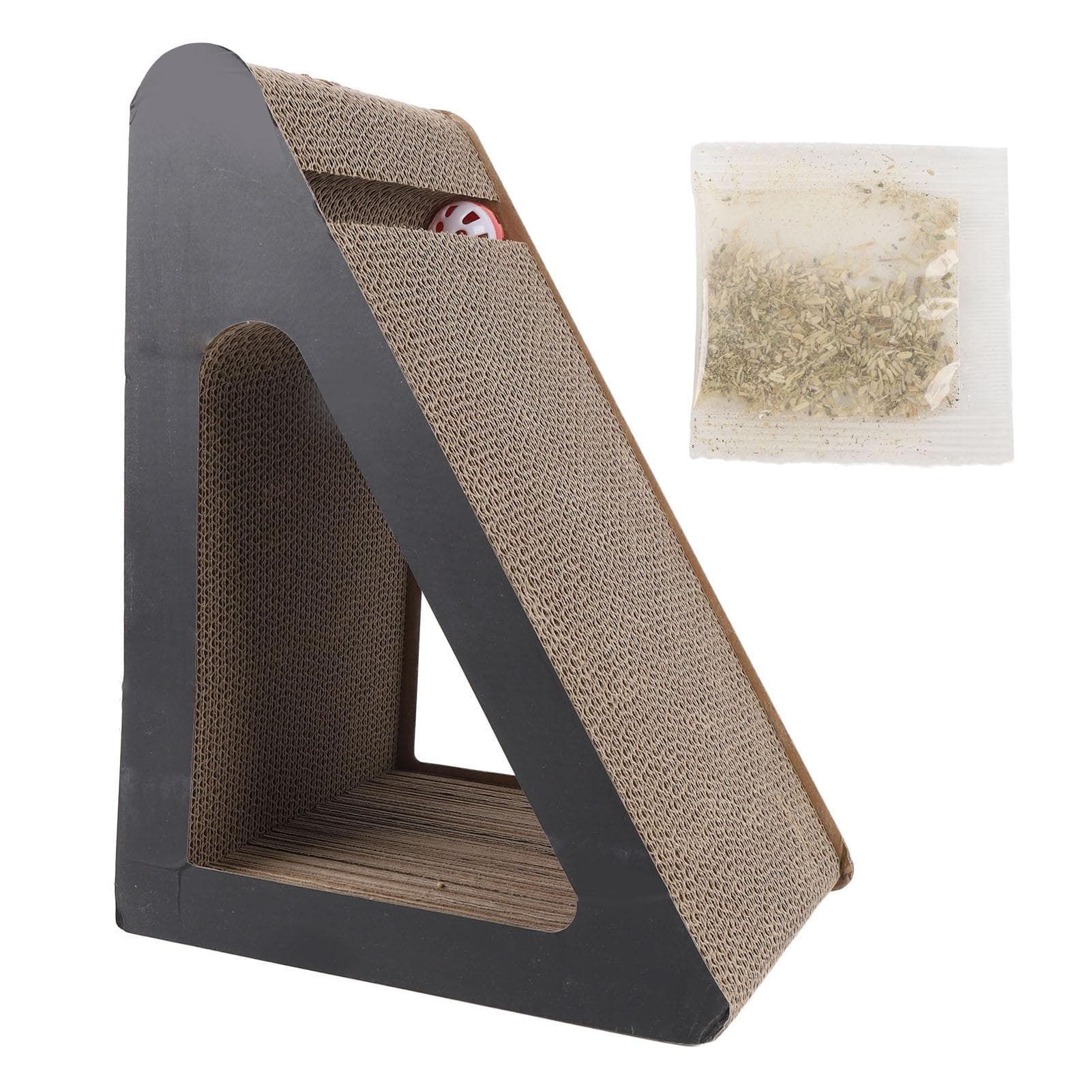 Cat Scratching Board Triangle Vertical Shape Corrugated Paper Cardboard Cat Cat Scratcher for