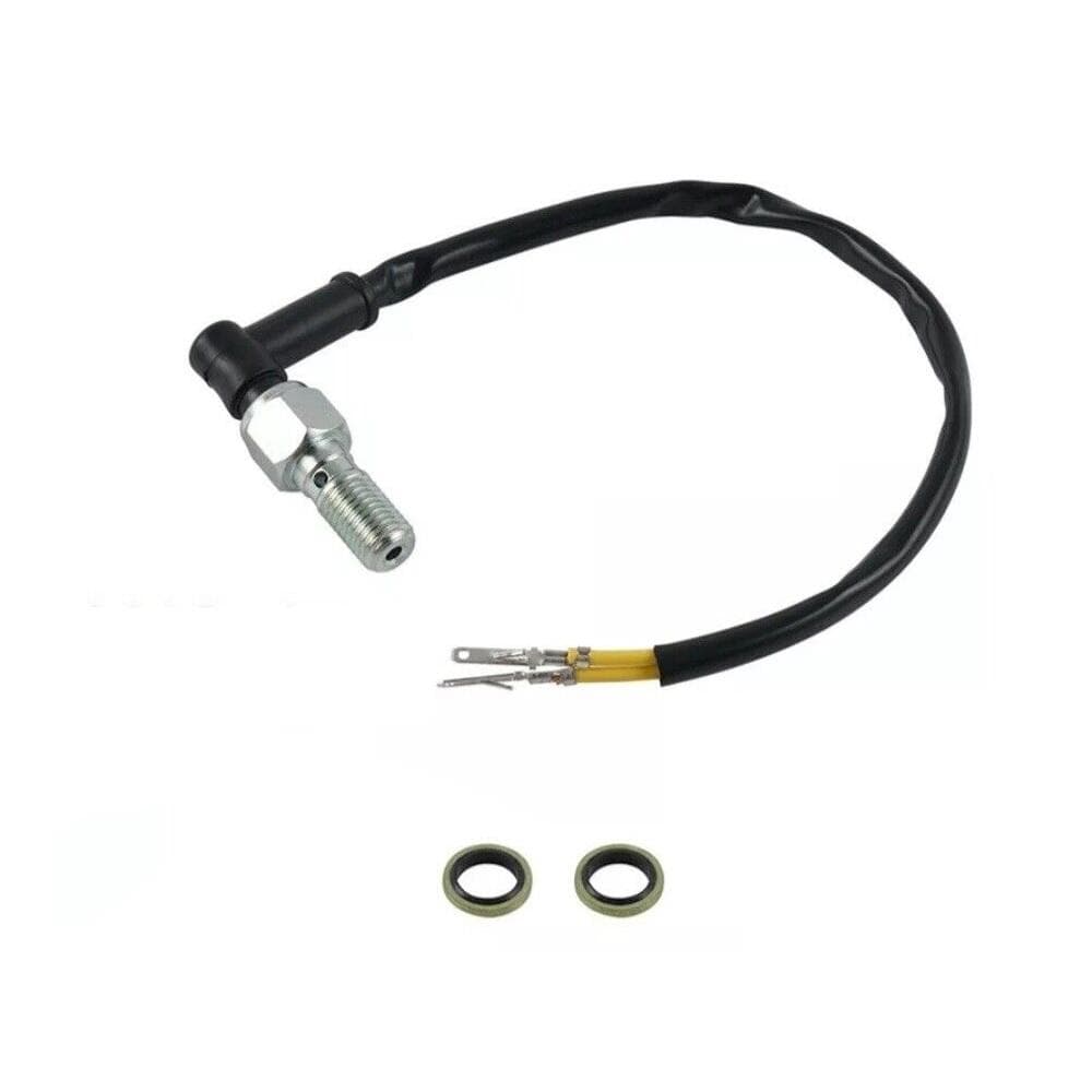Motorcycle Rear Hydraulic Pressure Brake Light Switch M10x1.0 Single Banjo Bolt
