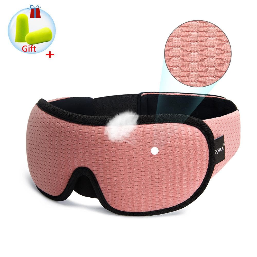 3D Sleep Mask Blocking Light Eye Mask Travel Rest Relax Blindfold Sleeping Aid Eye Patches EyeShade Cover Slaapmasker pink