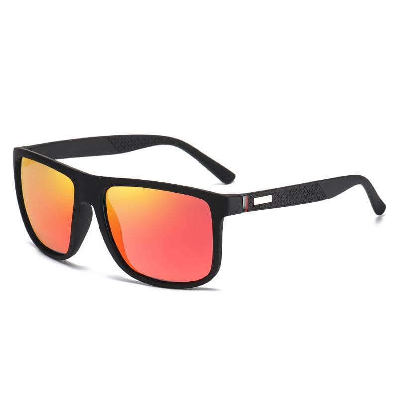 Fashionable Square Sunglasses for Men Colorful Film High End Driving Sunglasses UV Protection 182