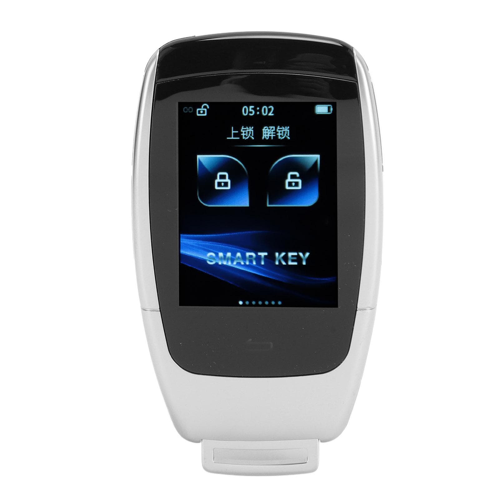 Remote Control Car Key 2.0 Inch LCD Touch Screen Keyless Entry Remote Control Car Key Silver silver