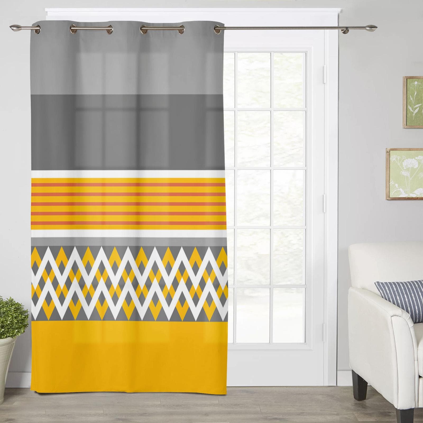 Beach Bus Tropical Leaves Summer Window Curtains for Living Room Luxury Bedroom Curtain Kitchen Blinds Drapes Curtains 135W x 60H(cm) x1