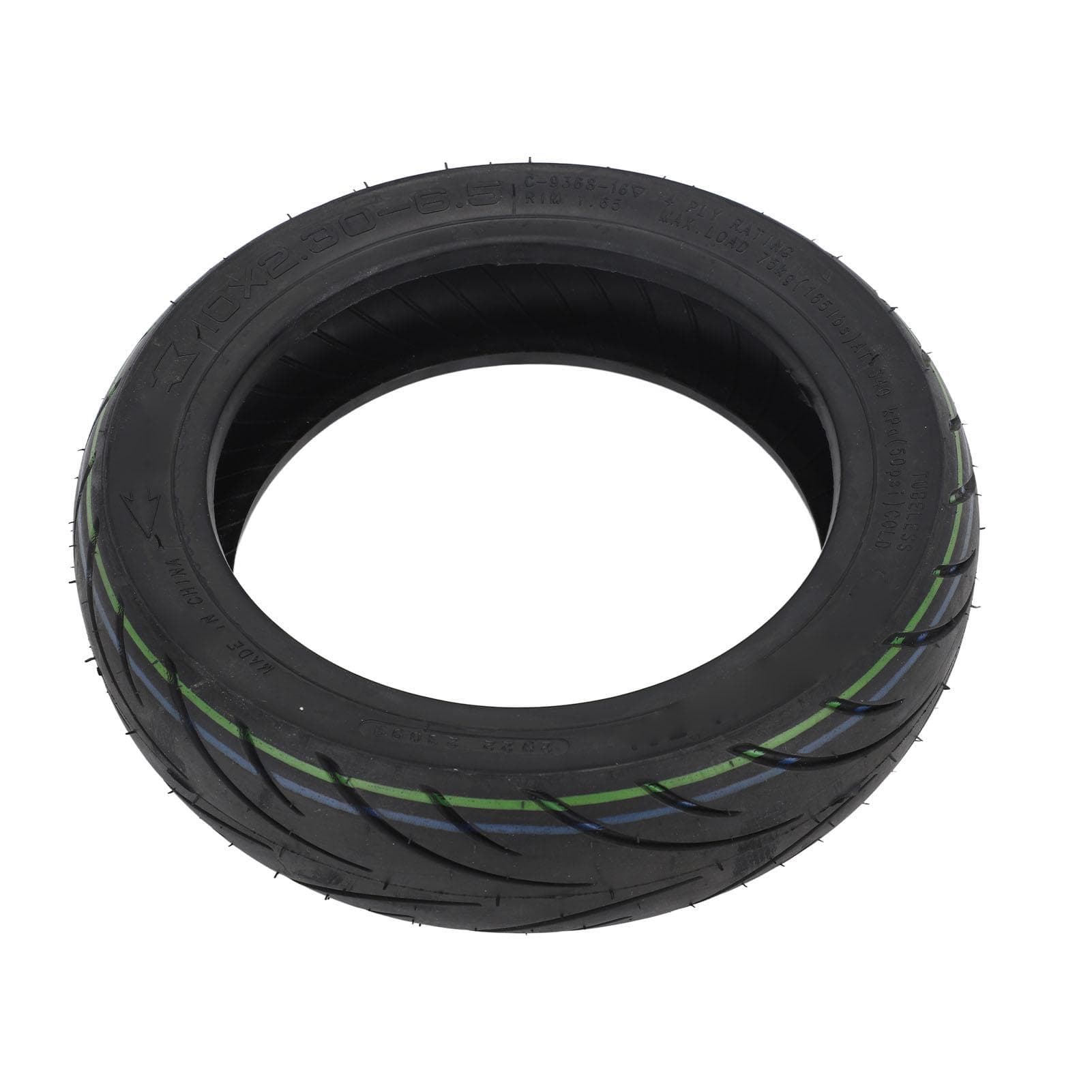 10x2.30?6.5 Electric Scooter Tubeless Tire 10 Inch Rubber Explosion Proof Outer Tire Replacement