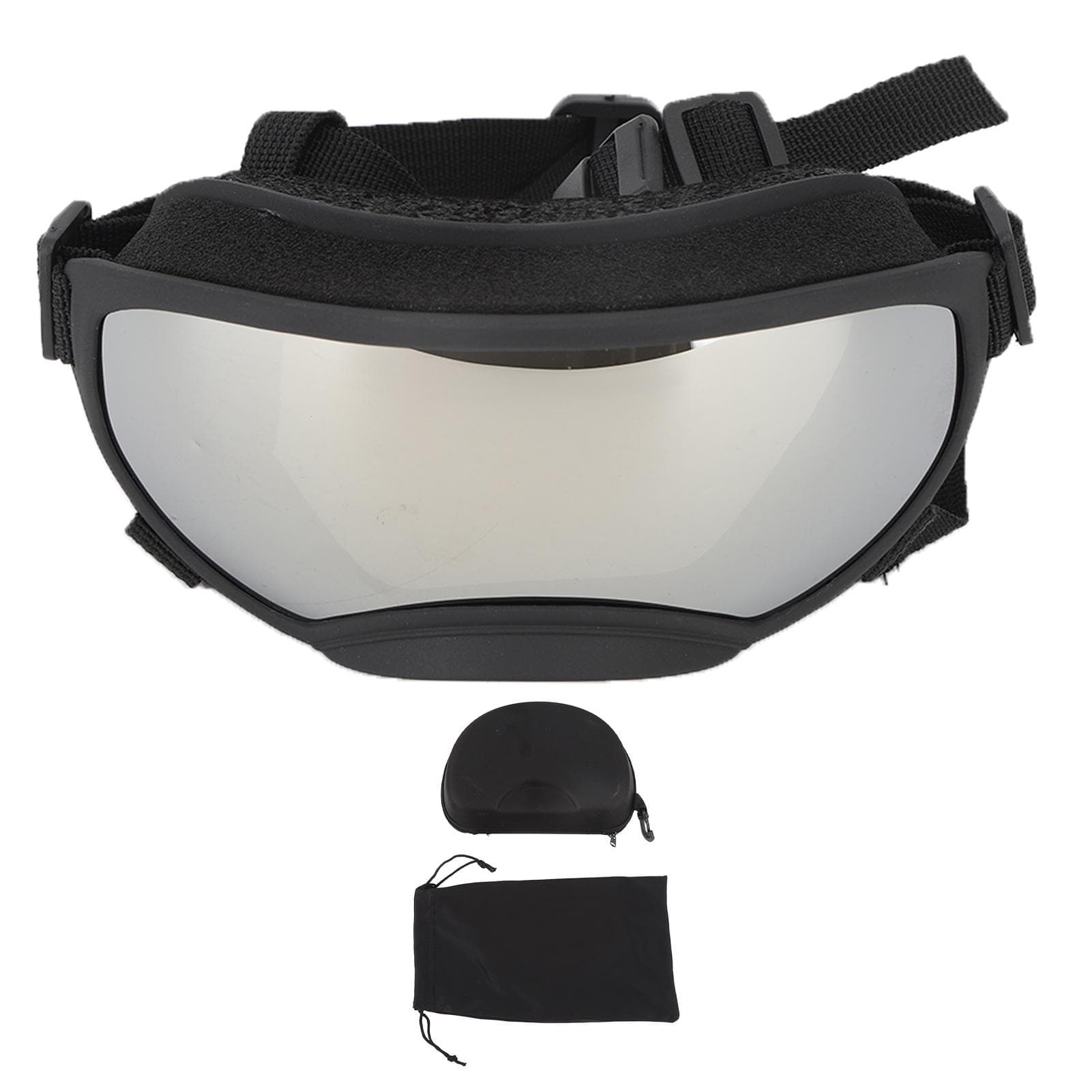 Large Dog Sunglasses UV Protection Windproof Anti Fog Adjustable Dog Goggles for Outdoor Dogs Eye