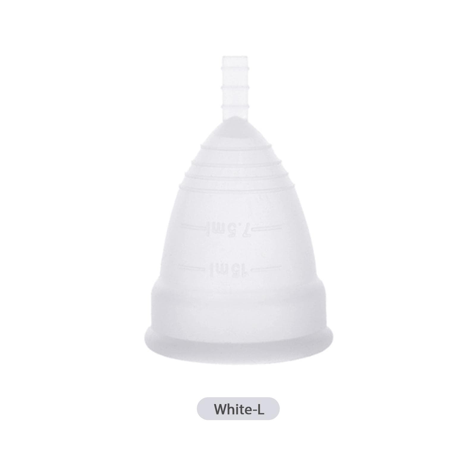 Cloth bag for medical silicone female menstrual cup food grade material menstrual cup can be L white