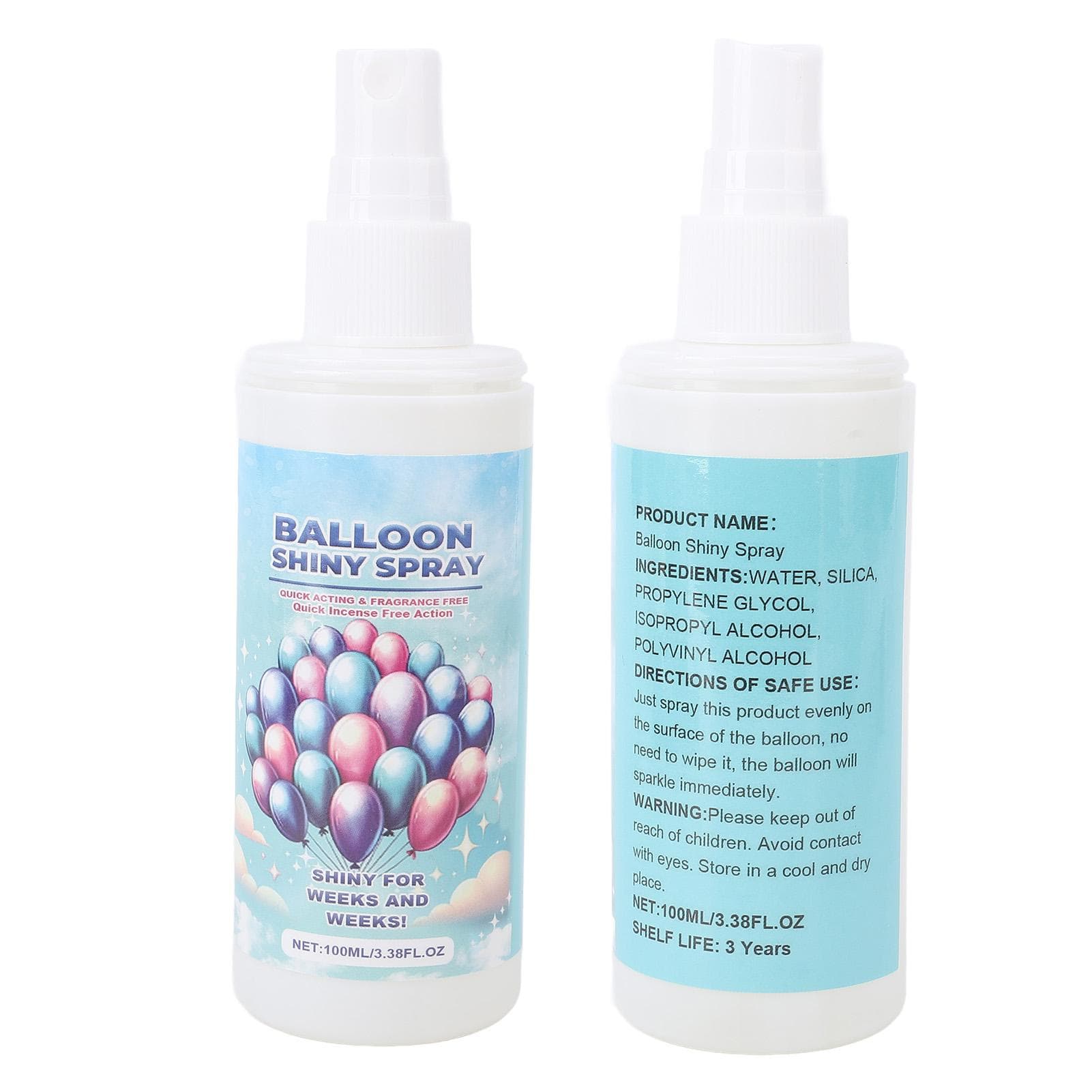 2 Pcs Balloon Shine Spray Instant Gloss Vibrant Finish Balloon High Gloss Spray for Elevate Your