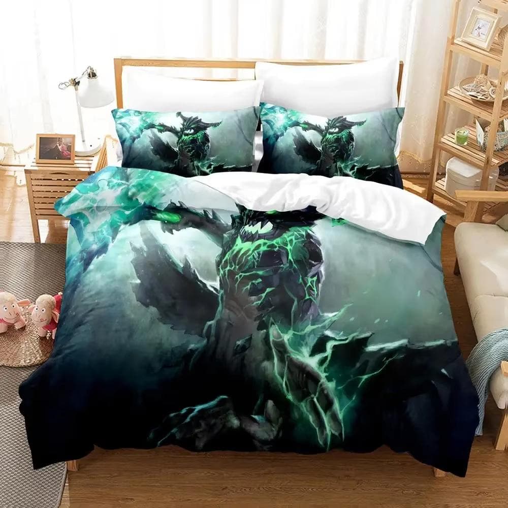 3d Print Game Dota 2 Bedding Set Single Double Queen King Size Duvet cover Anime Bedclothes for Adults Quilt Cover Pillowcase US Twin 173x218cm