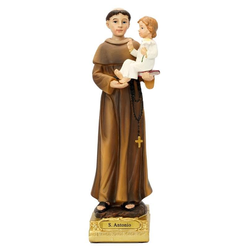 Saint Antonio Statue Icon Catholic Saint Family Prayer Ornaments Jesus Christ Home Decoration Resin Crafts 20 cm