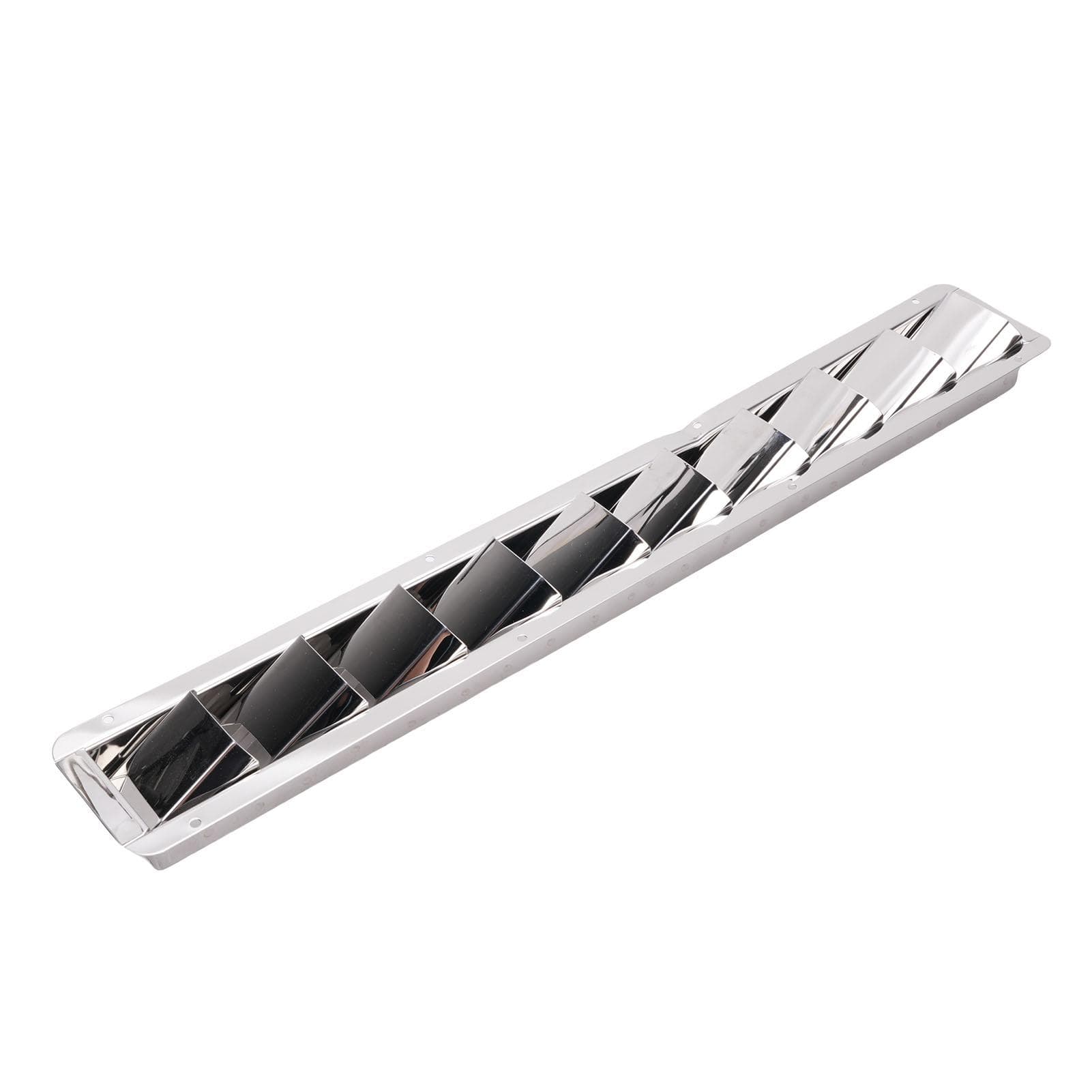 10 Slot Louvered Vent 304 Stainless Steel 530mm Marine Louver Vent with Mirror Polished Finish for