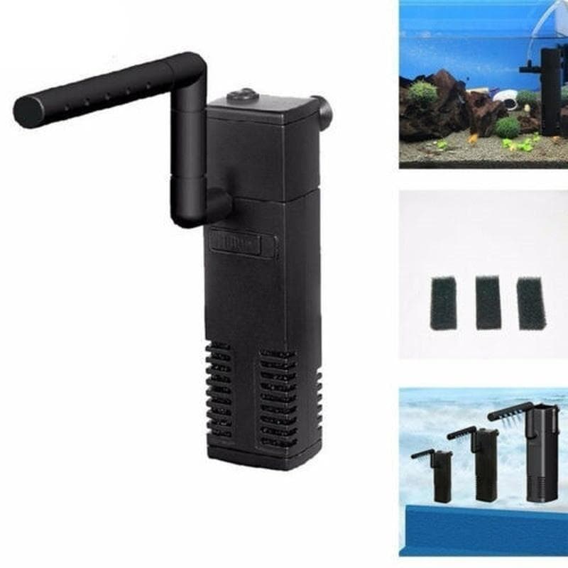 Hidom Internal Aquarium Fish Tank Filter Filtration Submersible Pump Spray Bar (EU PLUG) AP-1000L black