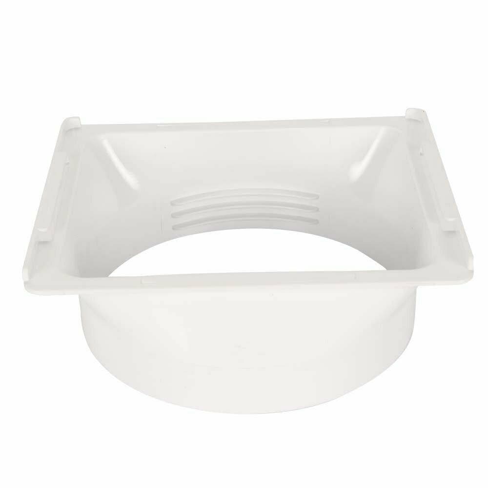 150MM Portable Air Conditioner Window Exhaust Duct Pipe Hose Interface Connector (Square interface) Square interface