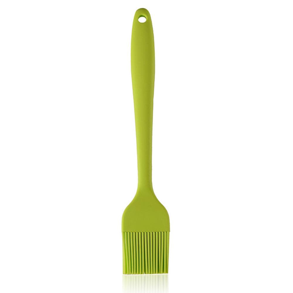 Silicone Oil Brush Basting BBQ Pastry Oil Brush Turkey Baster Barbecue Utensil for Grilling green