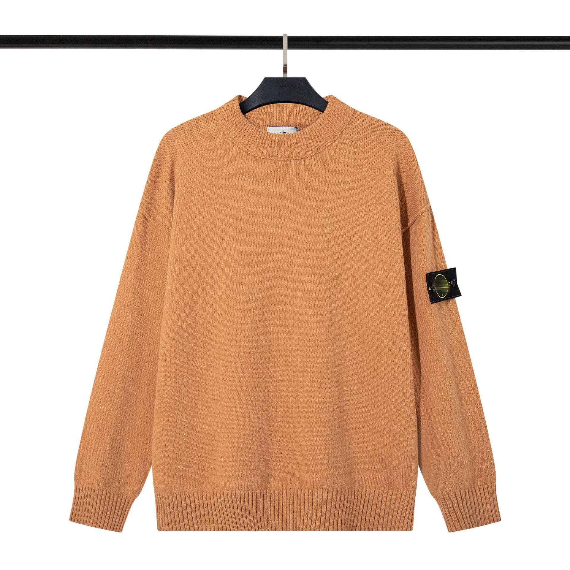 Cross-Border Stone Island Round Neck Unisex Pullover Sweater - European & American Trendy Style L