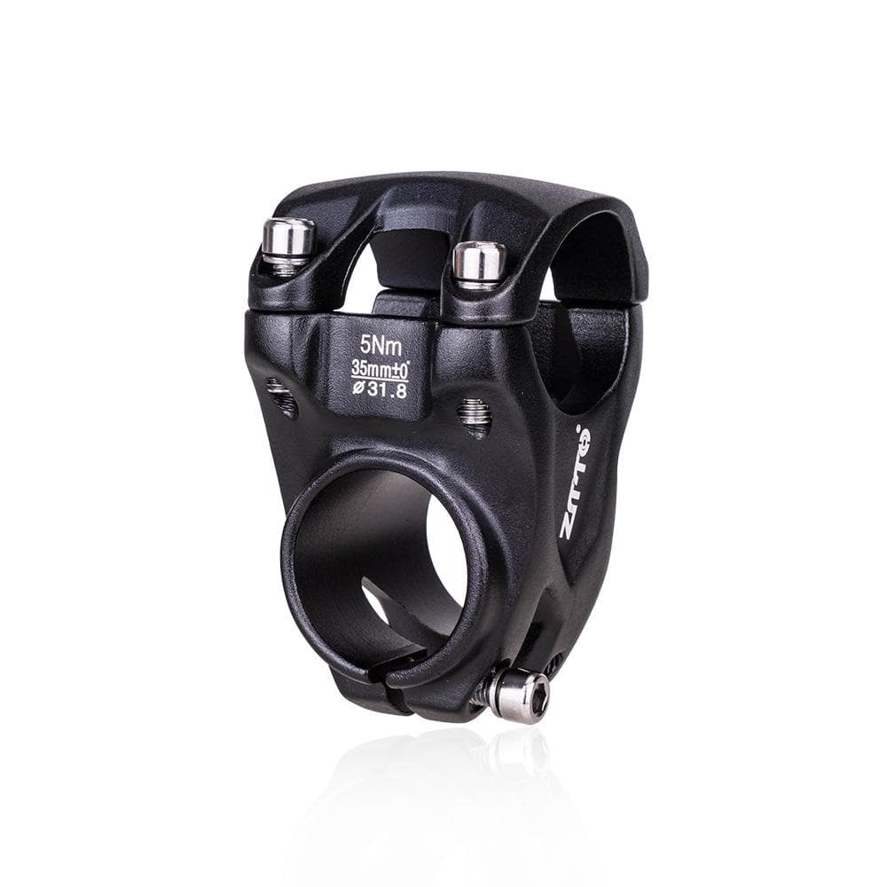 ZTTO Bike Stem 31.8mm 35mm Bicycle Short Handlebar Stem Aluminum Alloy for MTB Mountain Bike Road black