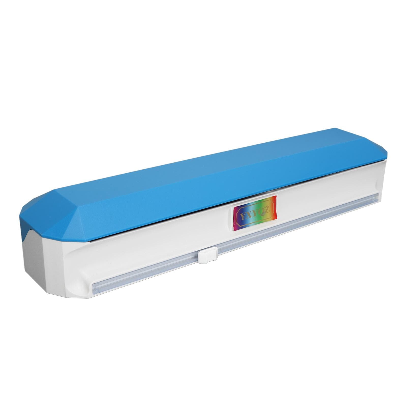 Plastic Wrap Dispenser with Slide Cutter Smooth Cutting Adjustable Reusable Cling Film Dispenser