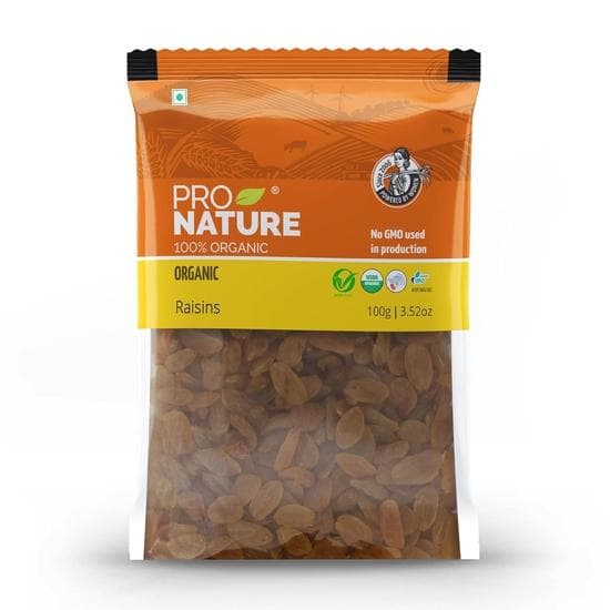 Pro Nature 100% Organic Raisins, 100g
