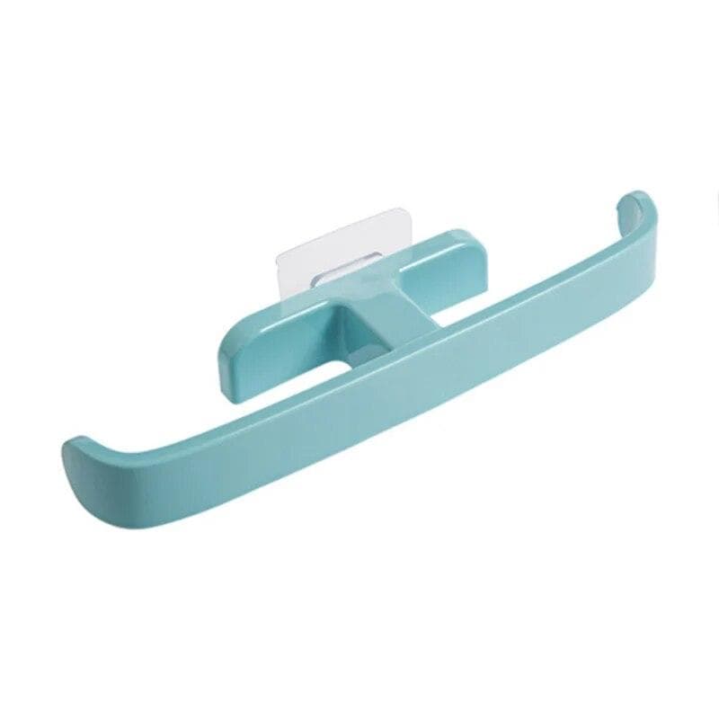 Wall Mounted Towel Rack Folding Slipper Shelf High Heels Bedroom Closets Holder Slippers Rack Household Organiseurs De Rangement blue