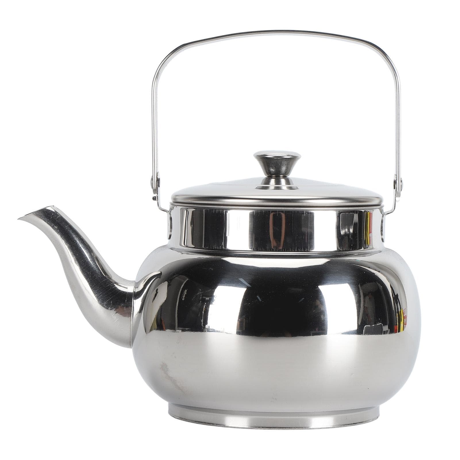 Stainless Steel Teapot with Removable Filter Metal Tea Kettle Coffee Table Serving Pot for Home 1L