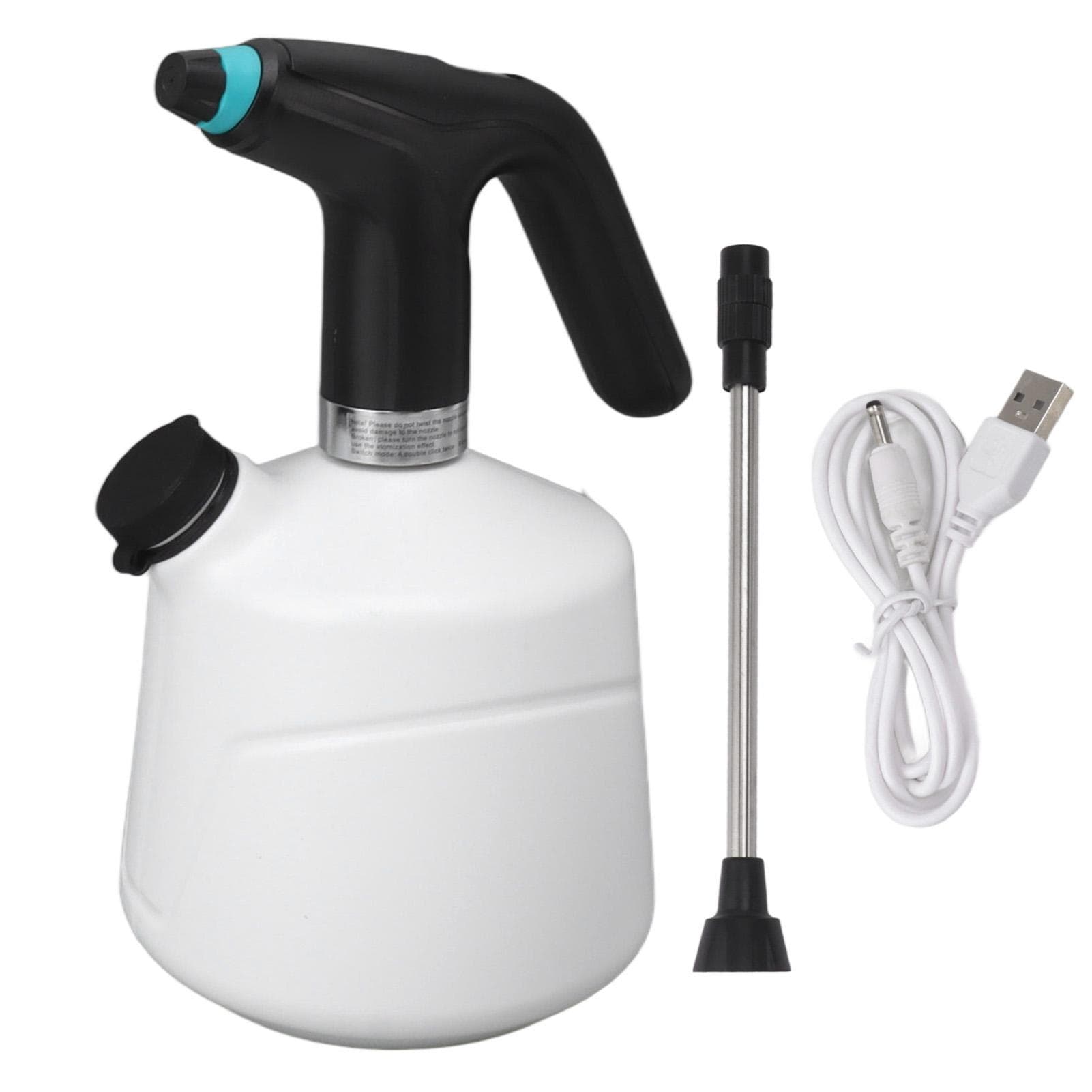Electric Plant Spray Bottle Large Capacity Rechargeable Mini Automatic Sprayer Mister for Garden black