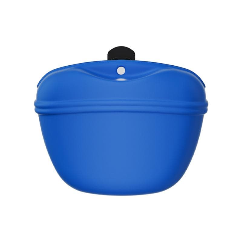 Silicone Dog Treat Bag Outdoor Feeder Puppy Snack Pouch Food Reward Storage Bag Pet Supplies Pet Portable Dog Training Waist Bag sapphire blue