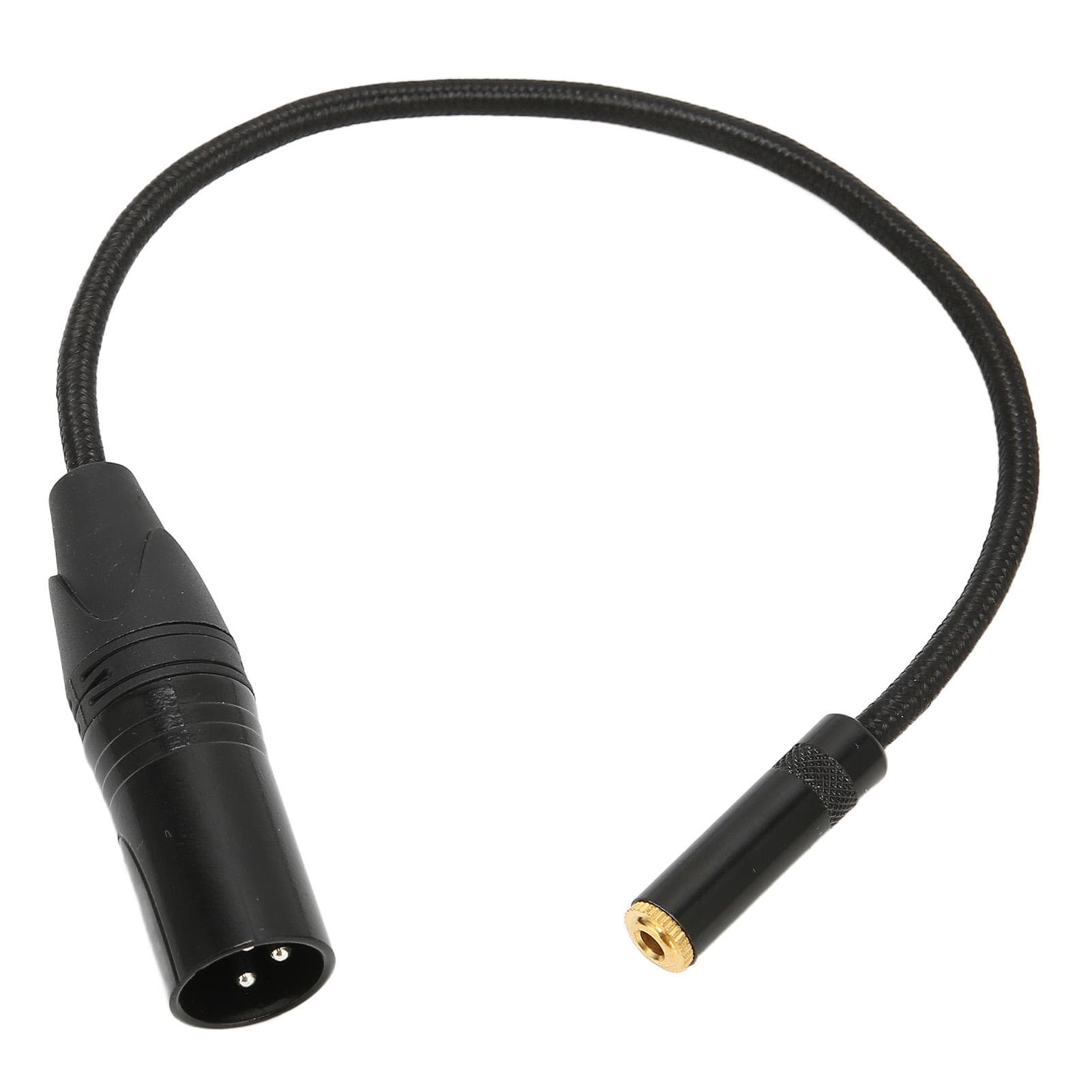 XLR Male to 3.5mm Female Calbe 0.3m0.98ft XLR Connector Converter for Amplifiers Mixers