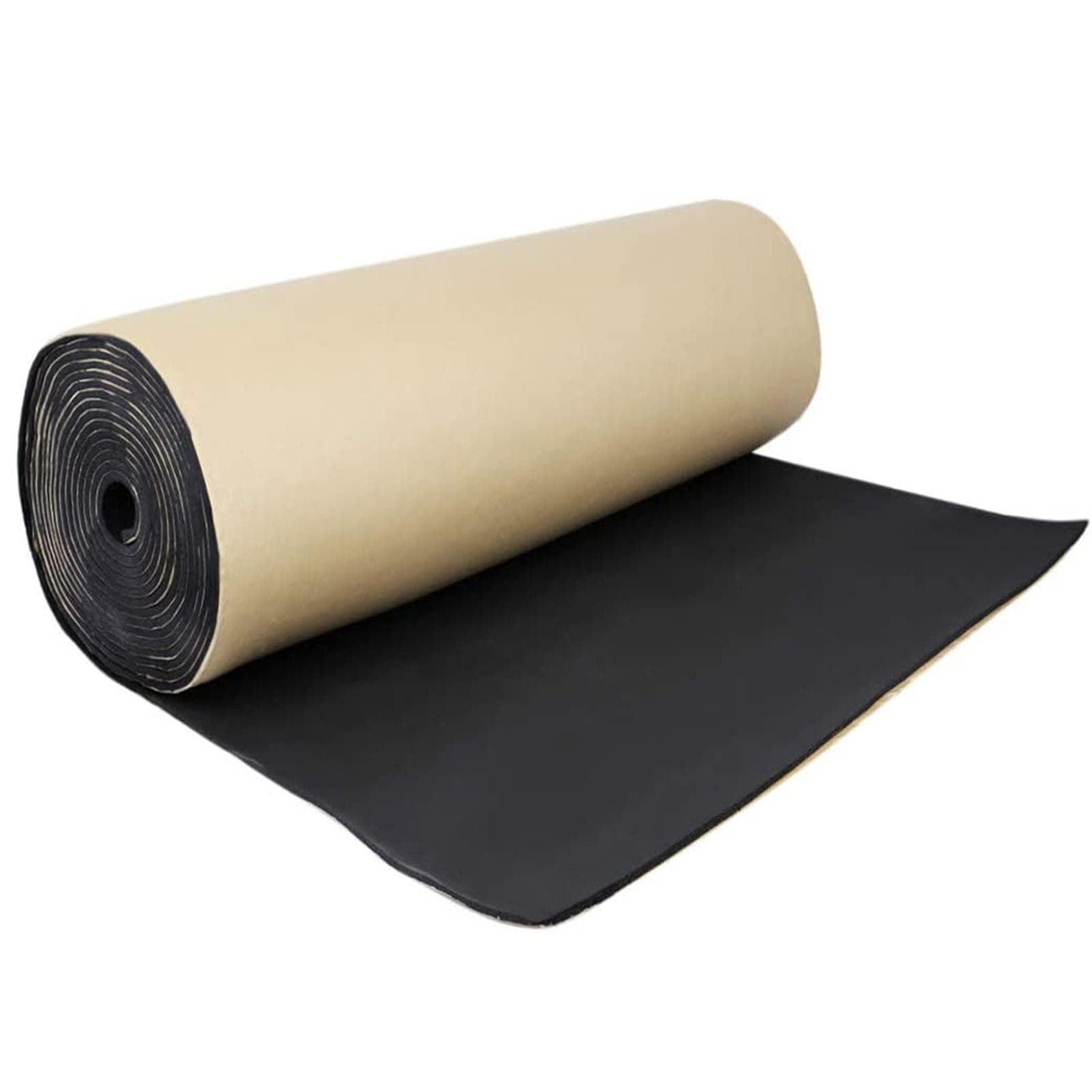 Car Soundproof Deadening Noise Insulation Sound Deadener Acoustic Foam Anti-noise Cotton Auto 100cmx100cm 5mm black