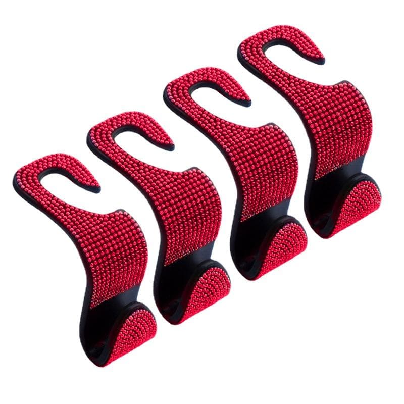 1/2/4Pcs Universal Auto Seat Headrest Hook Storage Hanger Car Vehicle Back Seat Organizer Holder Car Interior Accessories 4pcs