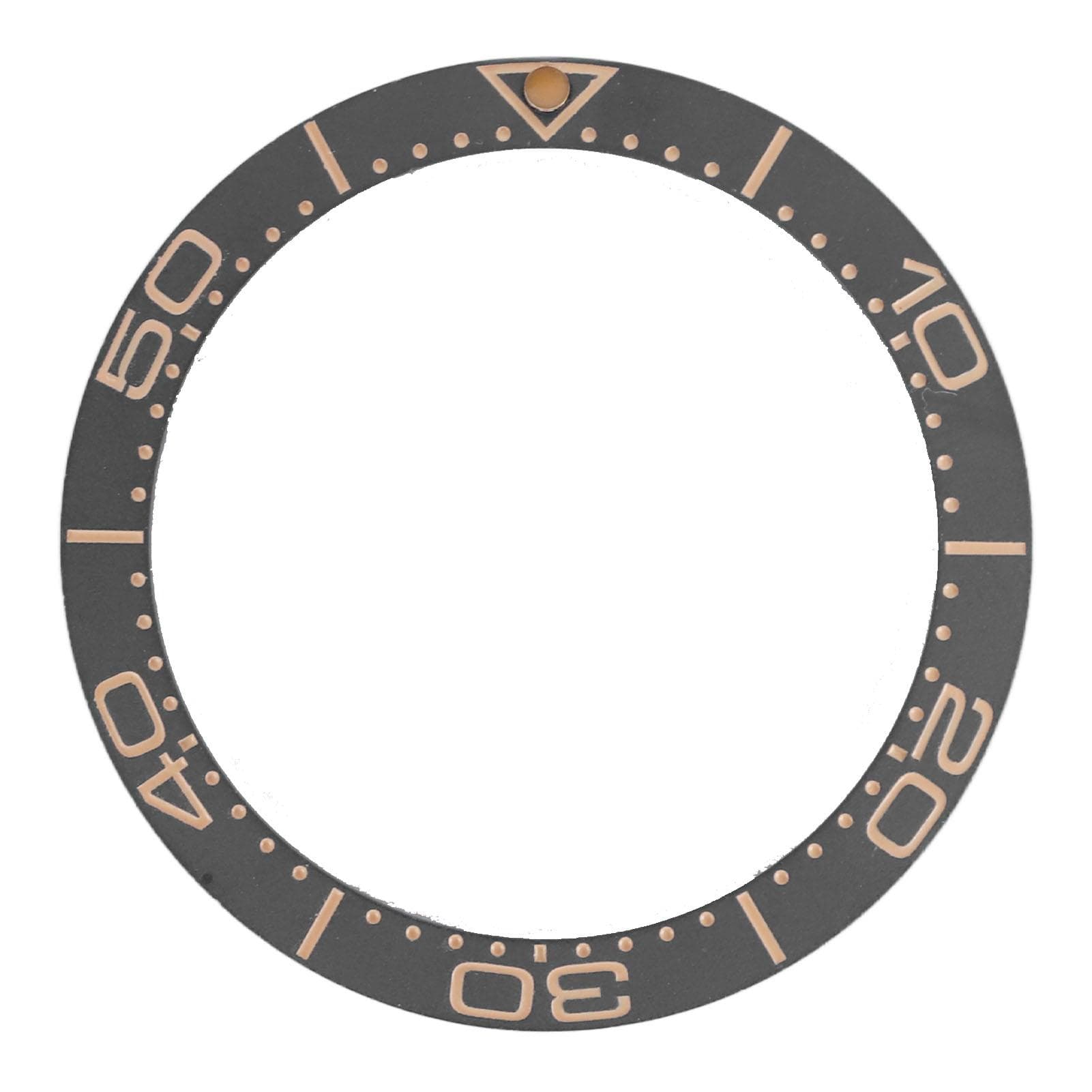 Ceramic Watch Bezel Ring 38mm Watch Bezel Insert Replacement Parts Accessory for Watchmaker Gray