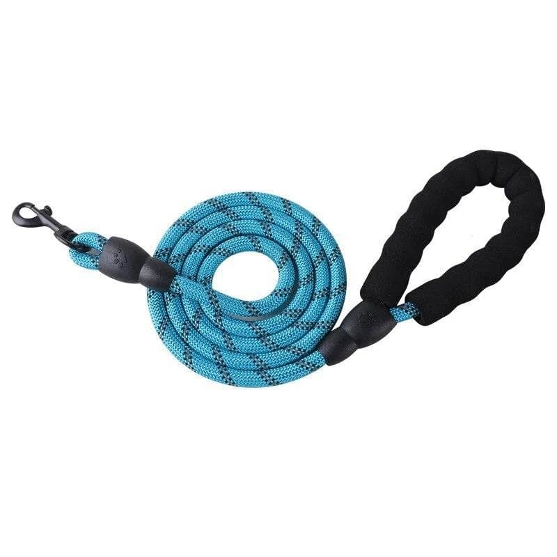 Pet Reflective Leash Nylon Round Leash Explosionproof Punch Leash Dog Walking Round Leash Without Strangulation 150cm x 1.0 blue