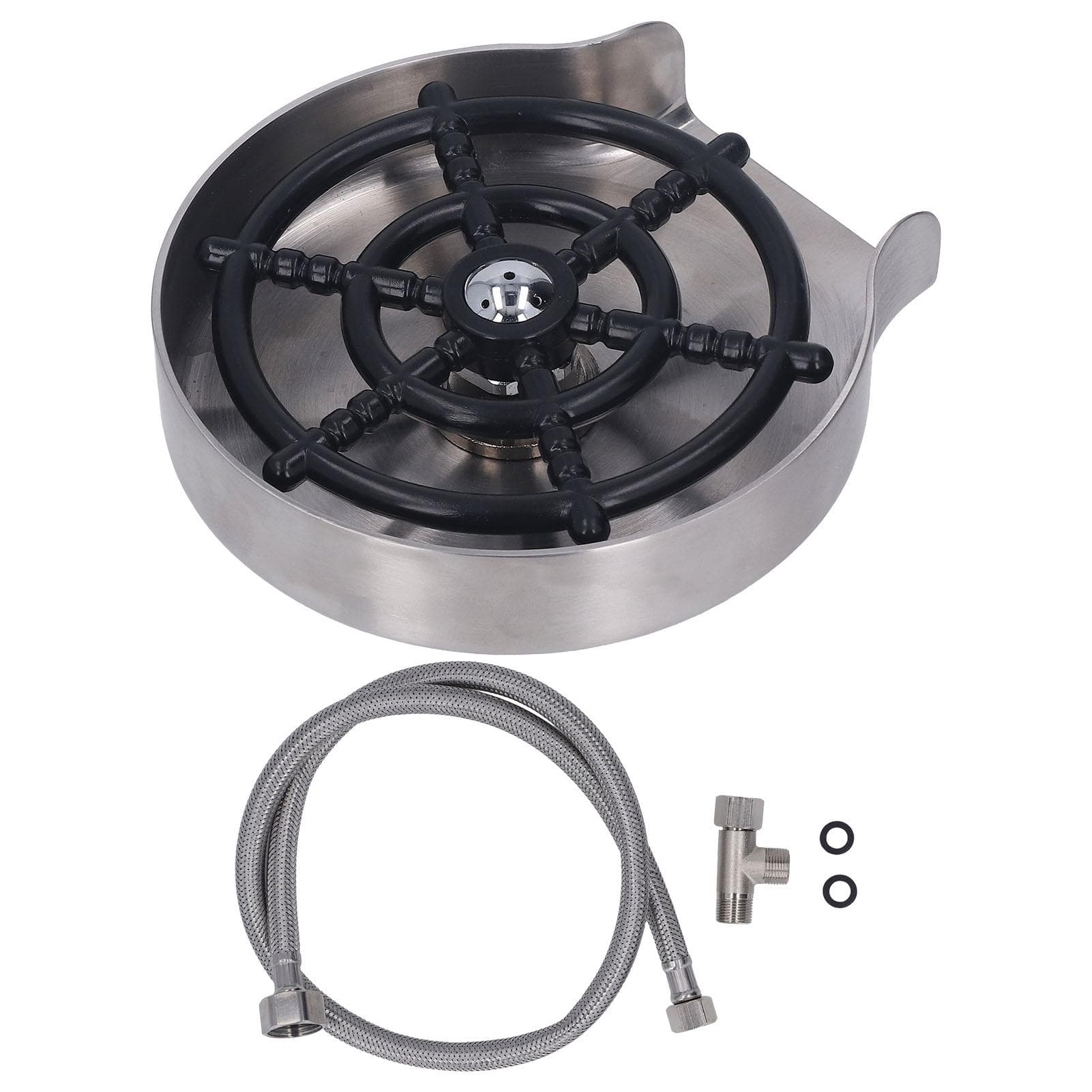 Kitchen Sink Glass Rinser Bar High Pressure Automatic Cup Washer Stainless Steel Cup Washer for