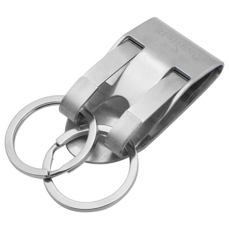 Stainless Steel Keyring Security Clip On Belt Key Clip Belt B