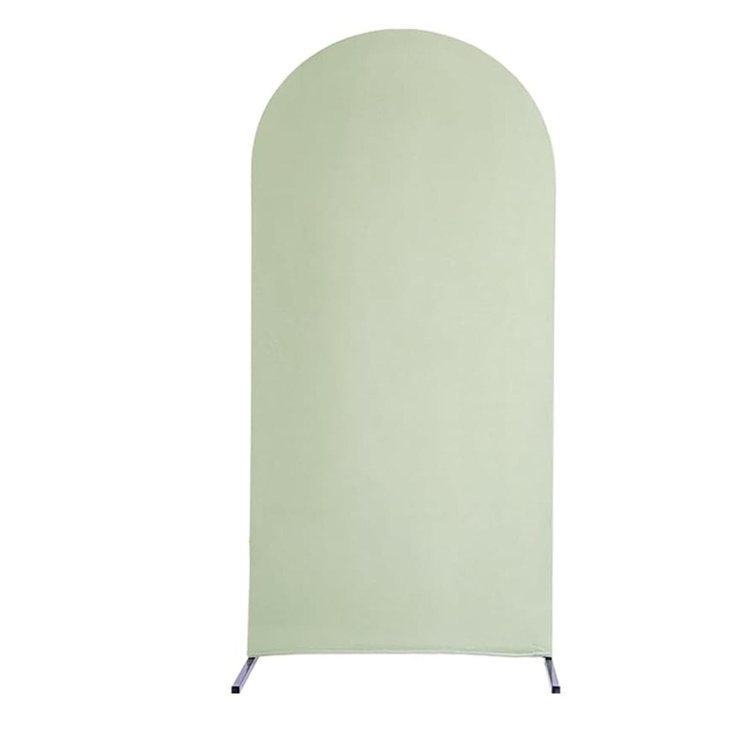3PCS Wedding Arch Cover Set U Shaped Round Top Thickening 4ft 5ft 6ft Elastic Wedding Backdrop