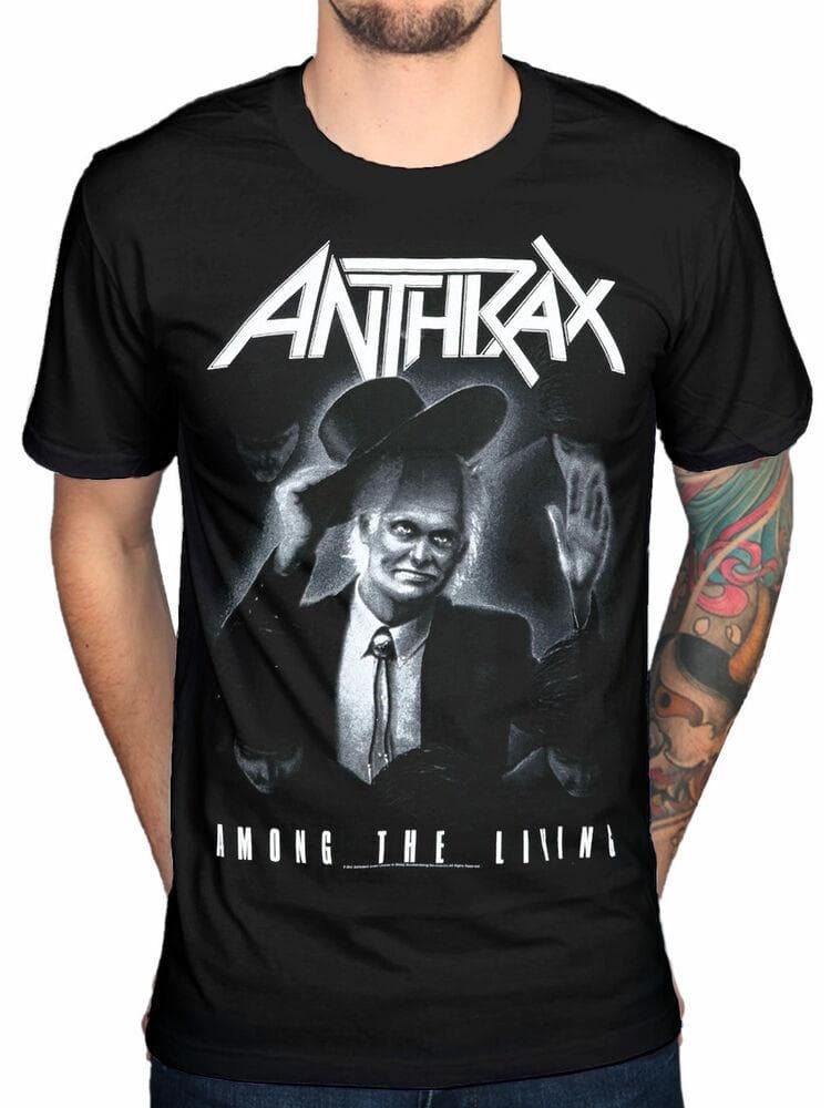 Anthrax Among The Living Unisex T-Shirt Rock Fistful Worship Stomp 442 Two Ev XXXXL