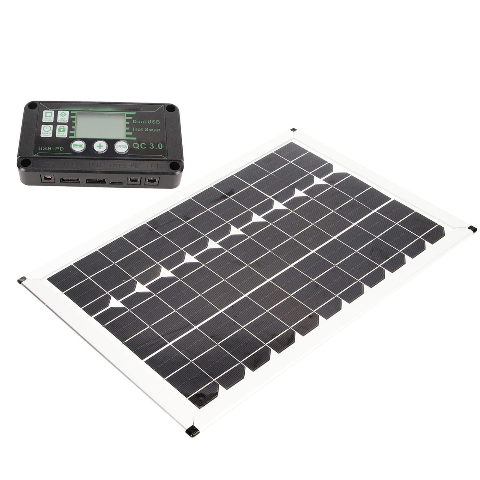 100W Solar Panel Kit 220W Inverter MPPT Controller Dual USB Output Solar Charge Panel for Car