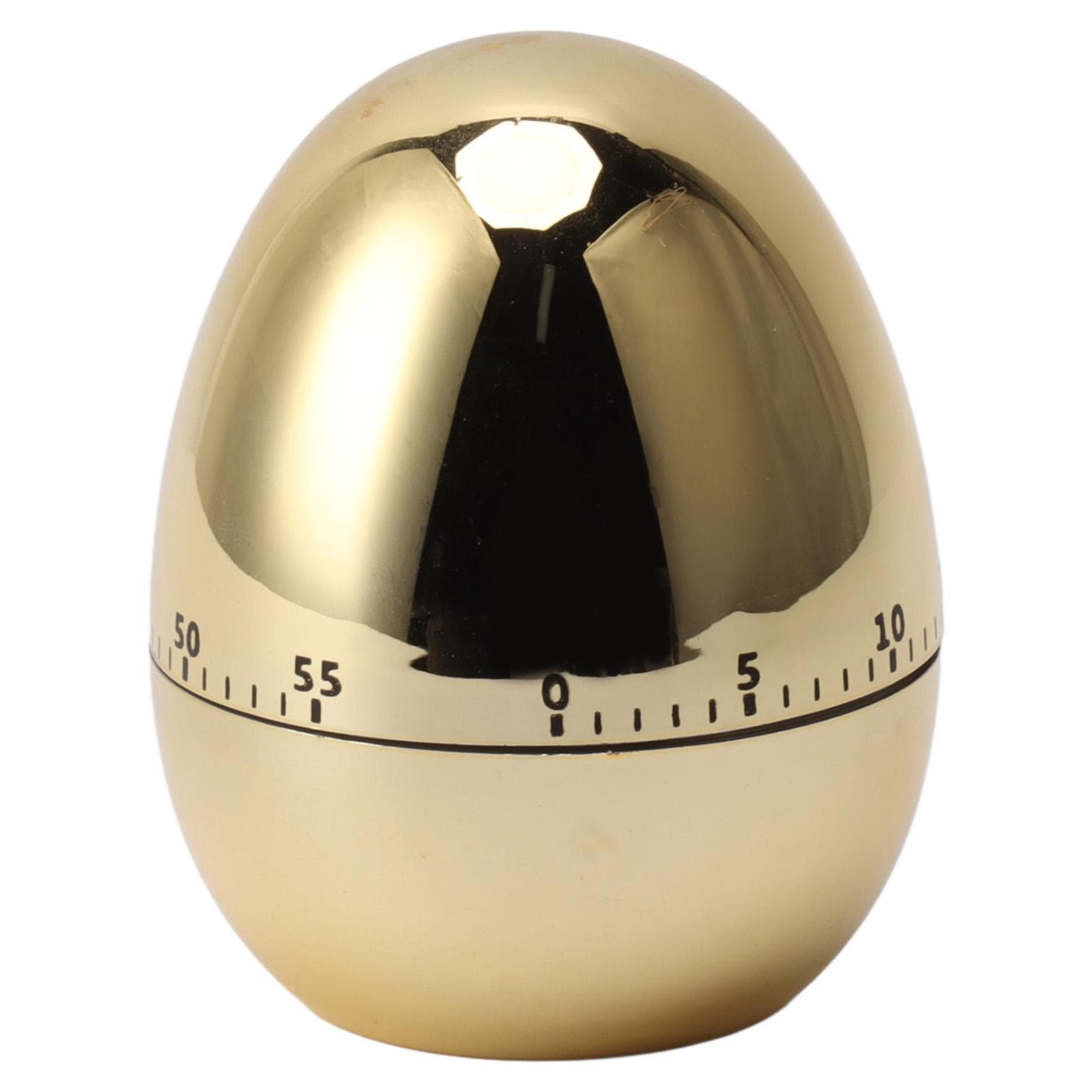 60 Minutes Egg Model Mechanical Timer Cooking Alarm Clock Manual Timer for Kitchen Gold L