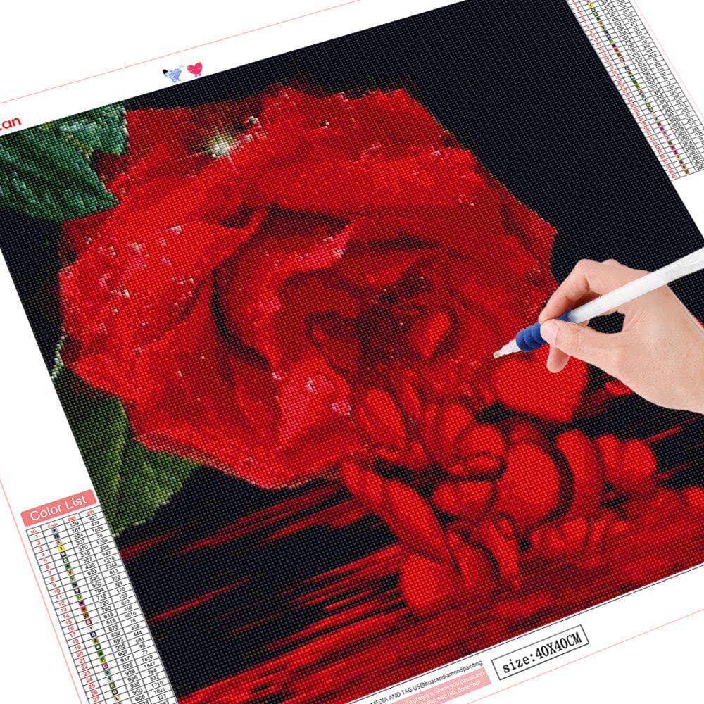 Diamond Painting 5D Rose Diamond Mosaic Flower Diamond Embroidery Cross Stitch Full Round 30x30