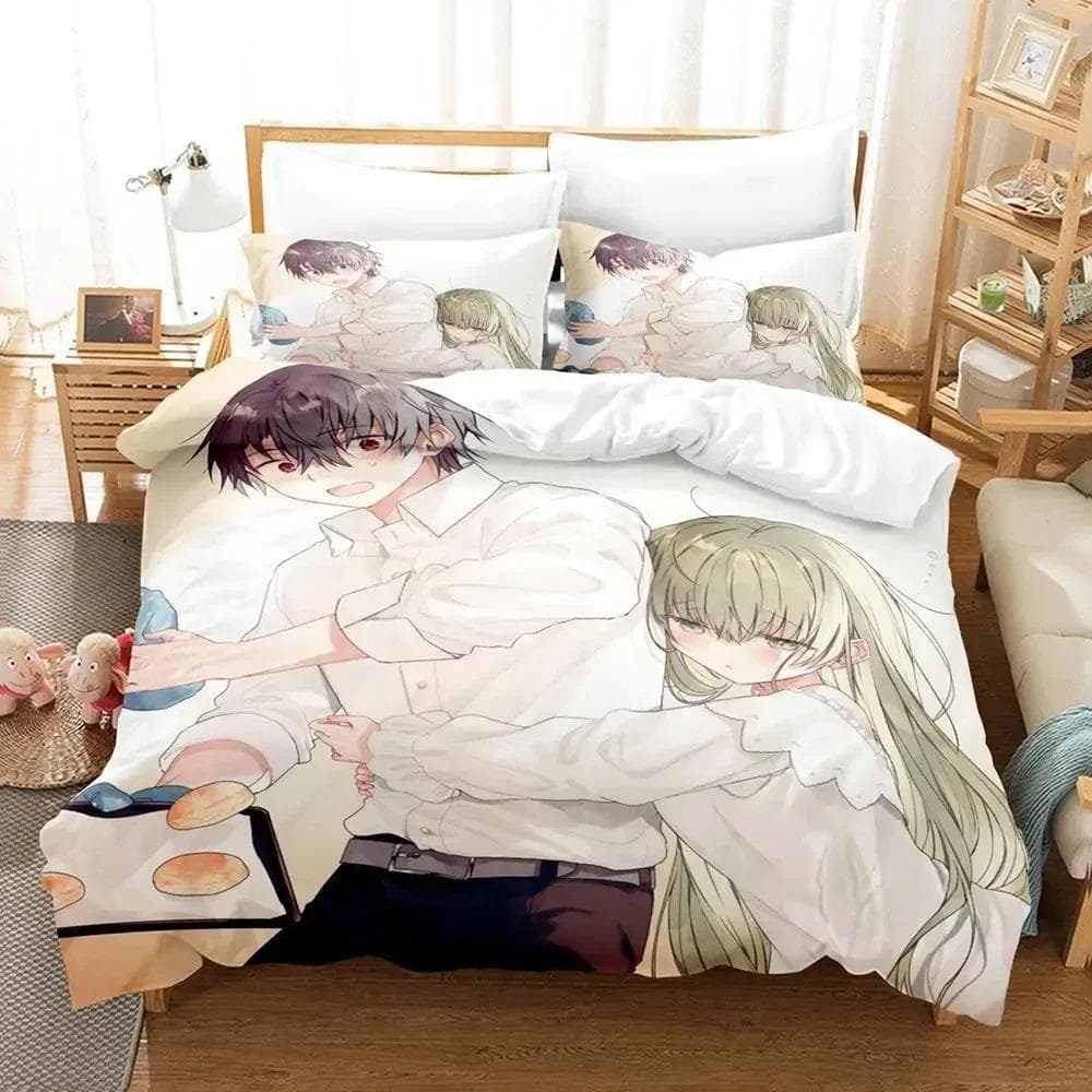 Anime Saint Cecilia Pastor Lawrence Bedding Set Duvet Cover Bed Set Quilt Cover Pillowcase Comforter king Queen Size Boys Adult 70x133cm 2pcs