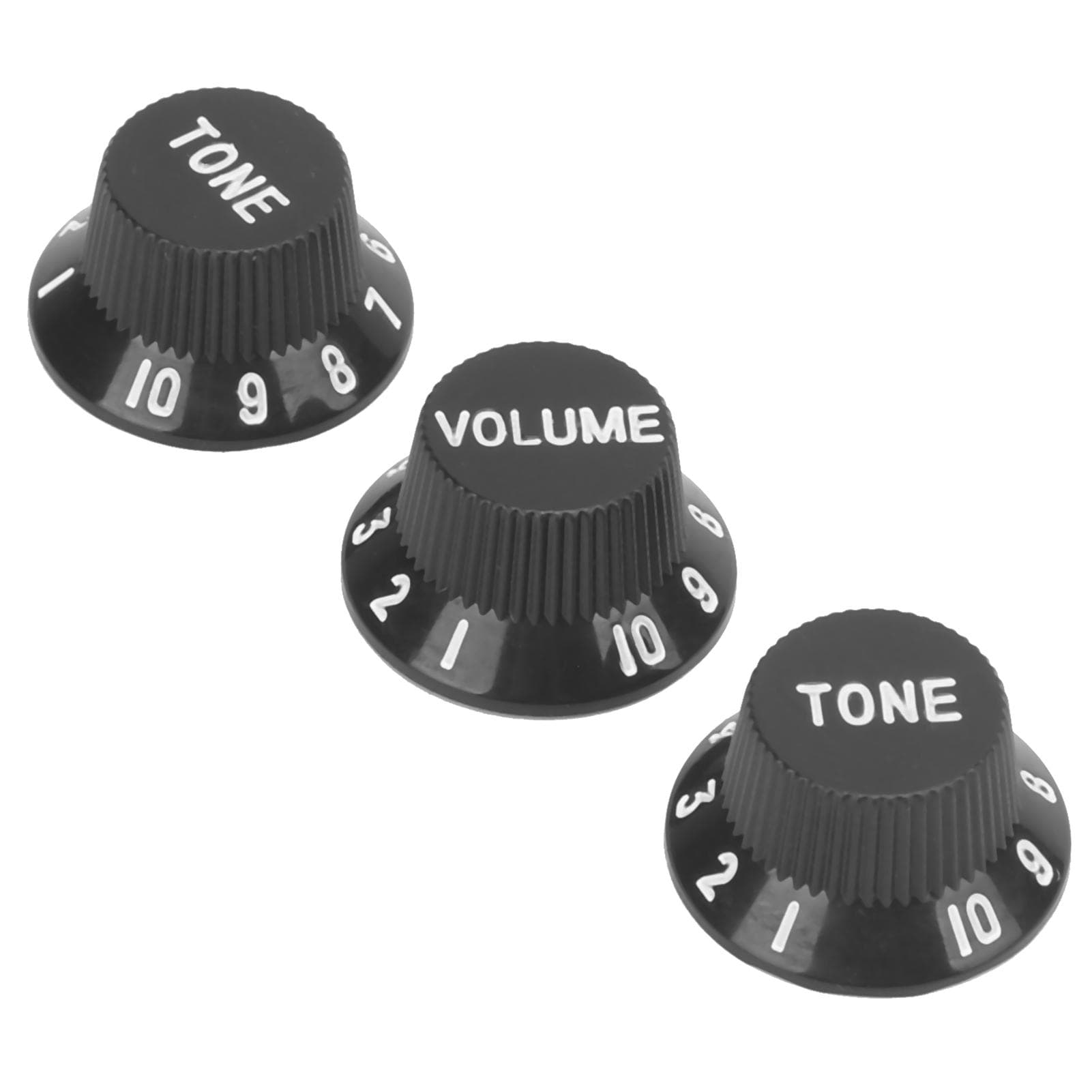 3Pcs Guitar Control Knobs Volume Tone Adjustment Plastic Rotating Buttons Replacement