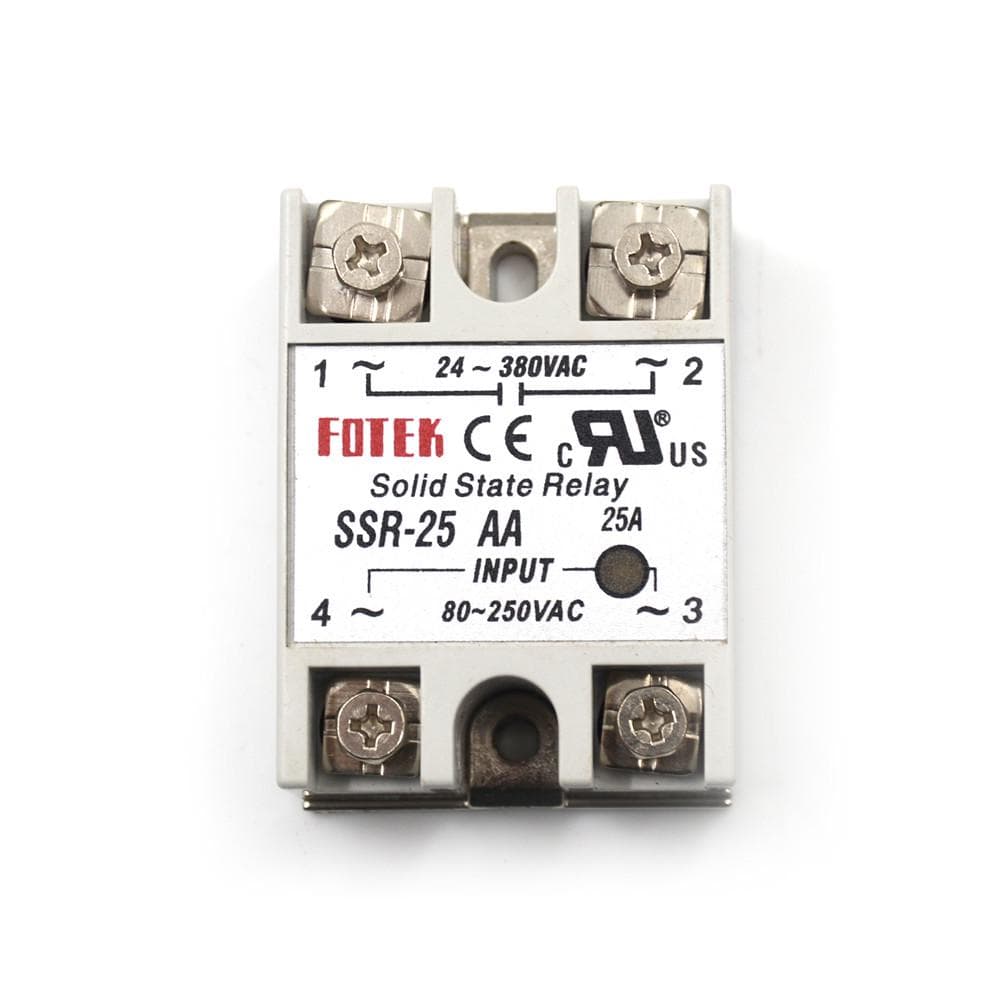 24V-380V 25A Ssr-25Aa Solid State Relay Module 80-250Vac Ac-Ac