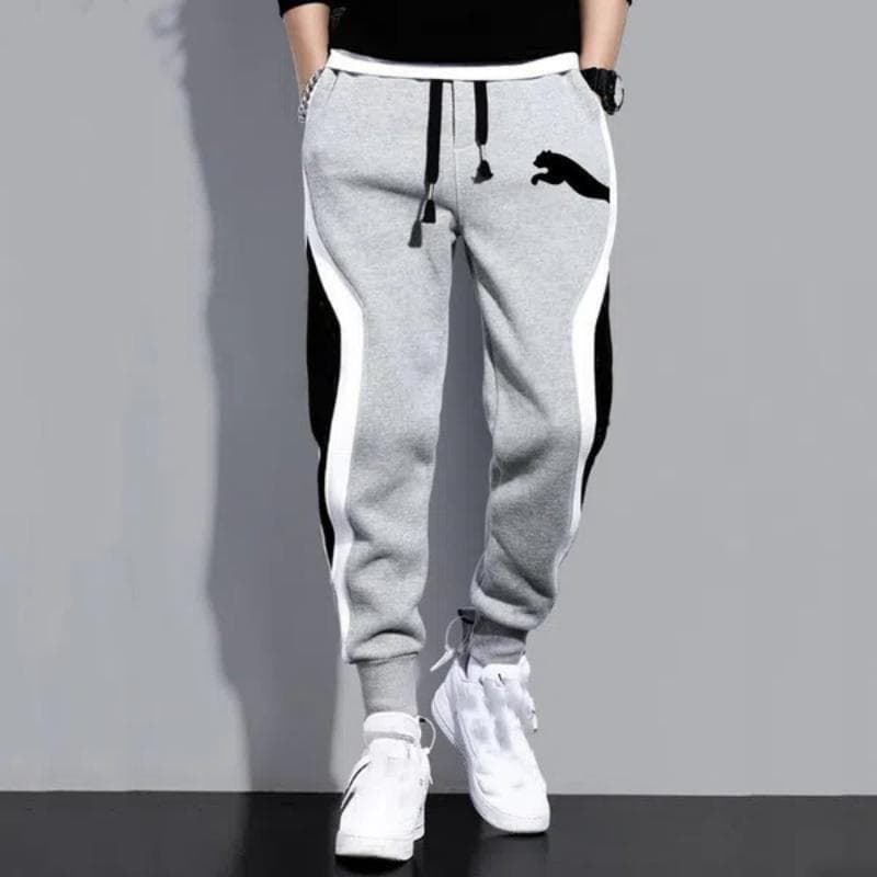 Man Pants Autumn And Winter Men's Clothing Casual Trousers Sport Jogging Tracksuits Sweatpants Streetwear Pants L grey