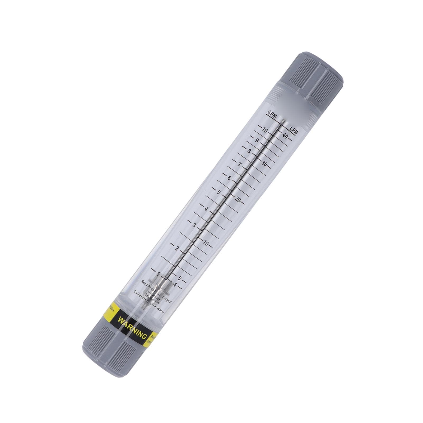 Liquid Flowmeter Tube Type 1?10GPM Accurate Scale Transparent Acrylic Water Flow Meter G1 Female