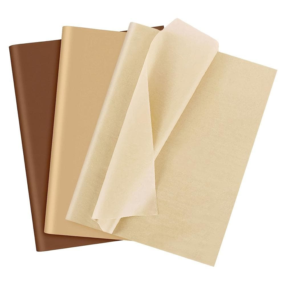 Brown Tissue Paper Set - 90 Sheets In Light, Dark & Tan Shades For Gift Wrapping, Diy Crafts, Party Decorations - Perfect For Birthdays, Weddings 90pcs